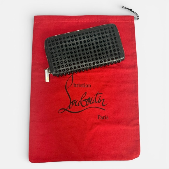 Christian Louboutin Handbags - Christian Louboutin Panettone Spiked Zip Wallet & Dust Bag